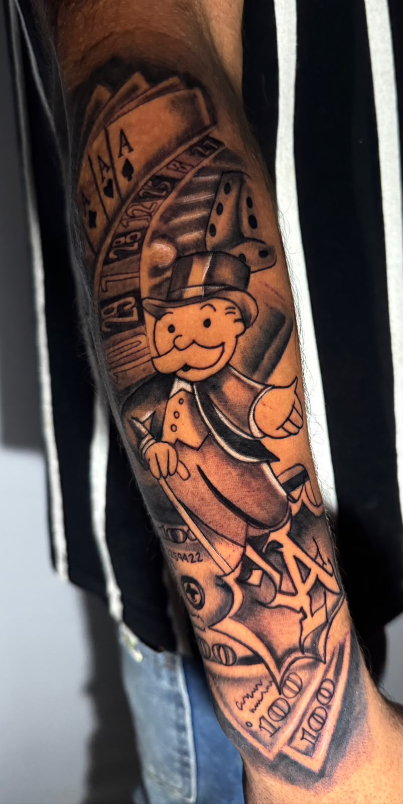 Tatuagem lettering no antebraço